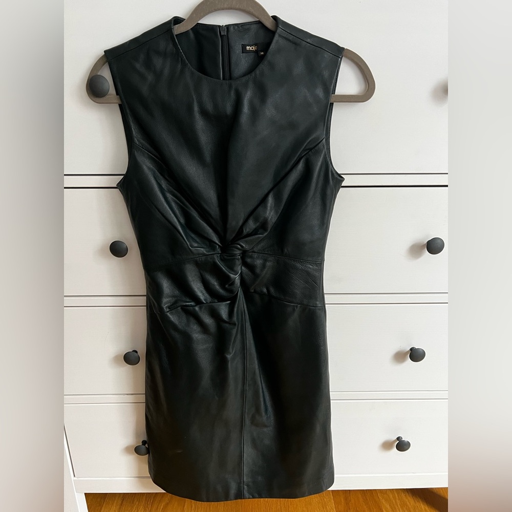 Maje Leather Dress
